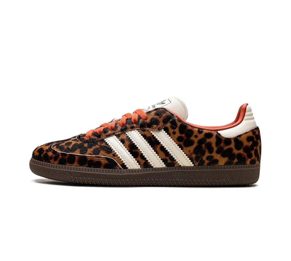 Adidas Samba OG - Leopardo Vermelho