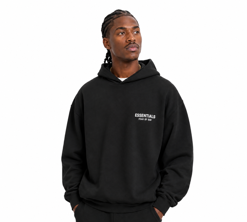 Fear of God Essentials Fleece Hoodie (FW24) - Preto