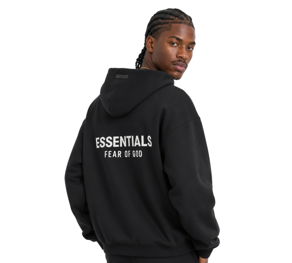 Fear of God Essentials Fleece Hoodie (FW24) - Preto