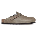 Birkenstock Boston Soft Footbed Suede Taupe
