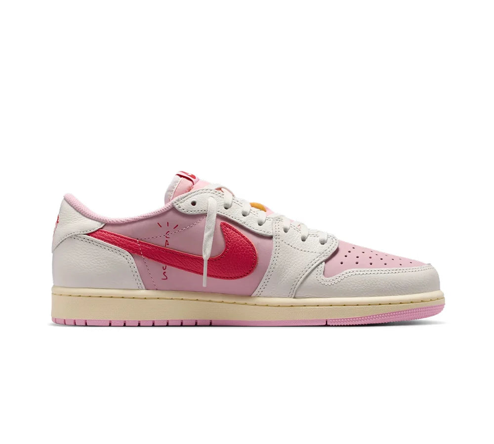 Jordan 1 Retro Low OG SP Travis Scott Sail Tropical Pink