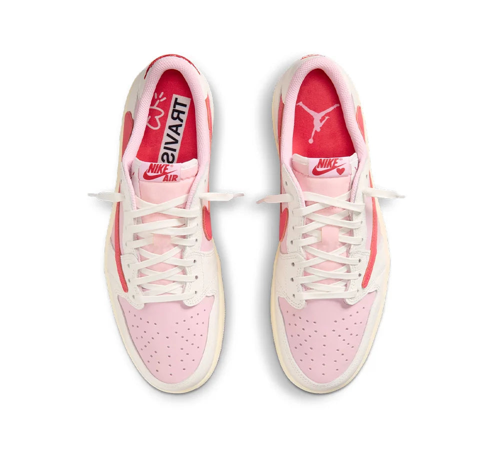 Jordan 1 Retro Low OG SP Travis Scott Sail Tropical Pink