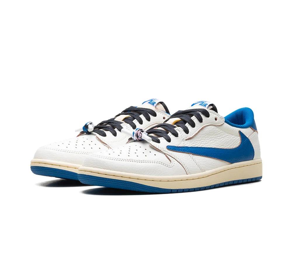 Jordan 1 Retro Low OG SP Fragment x Travis Scott Sail Military Blue
