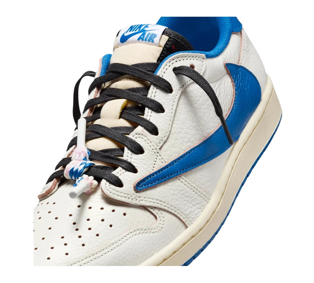 Jordan 1 Retro Low OG SP Fragment x Travis Scott Sail Military Blue