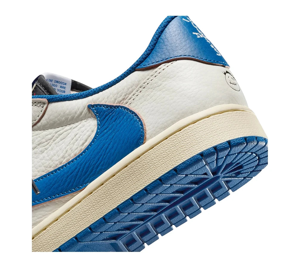 Jordan 1 Retro Low OG SP Fragment x Travis Scott Sail Military Blue