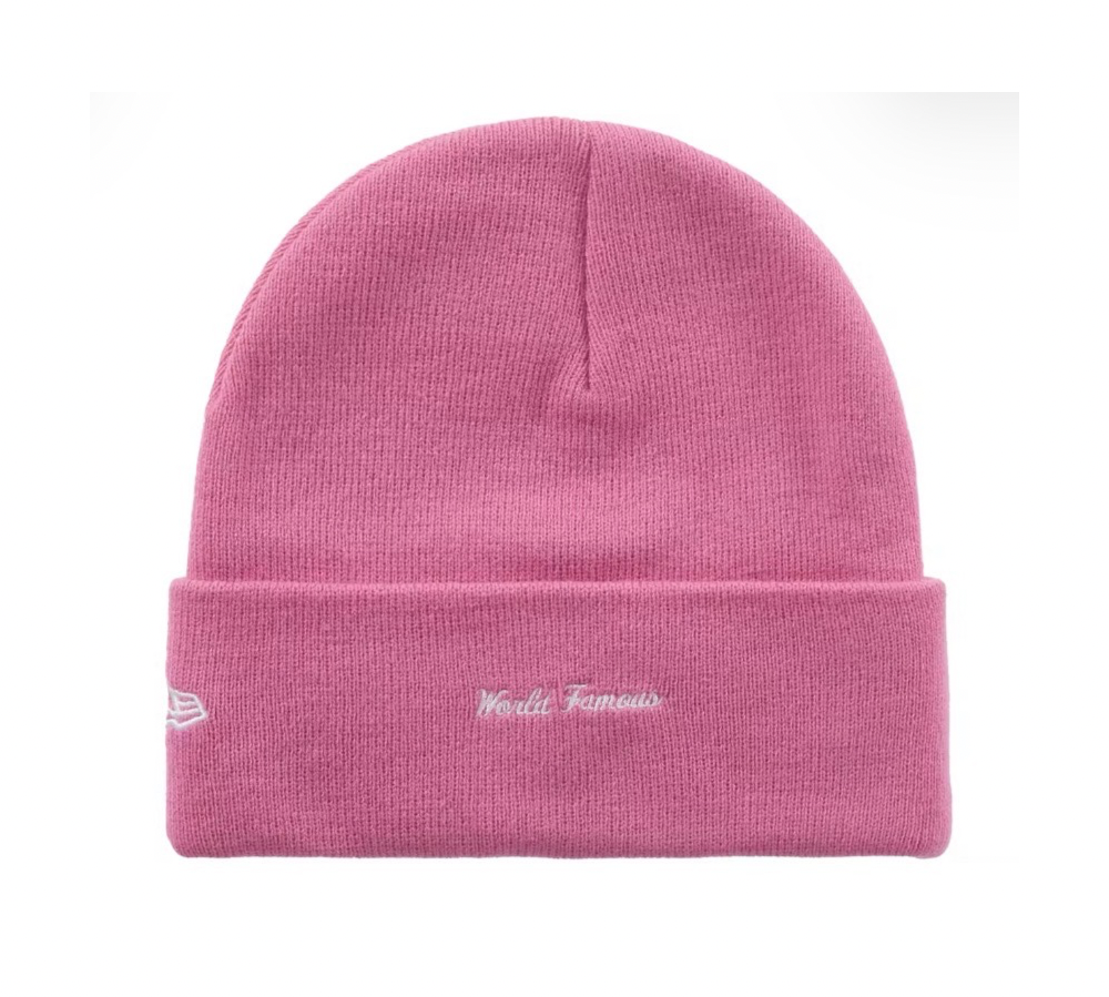 Supreme New Era Box Logo Beanie (FW25) Magenta