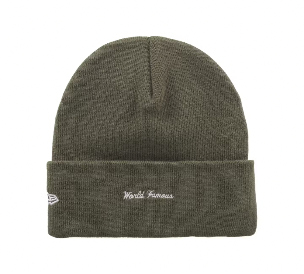 Supreme New Era Box Logo Beanie (FW25) Light Olive