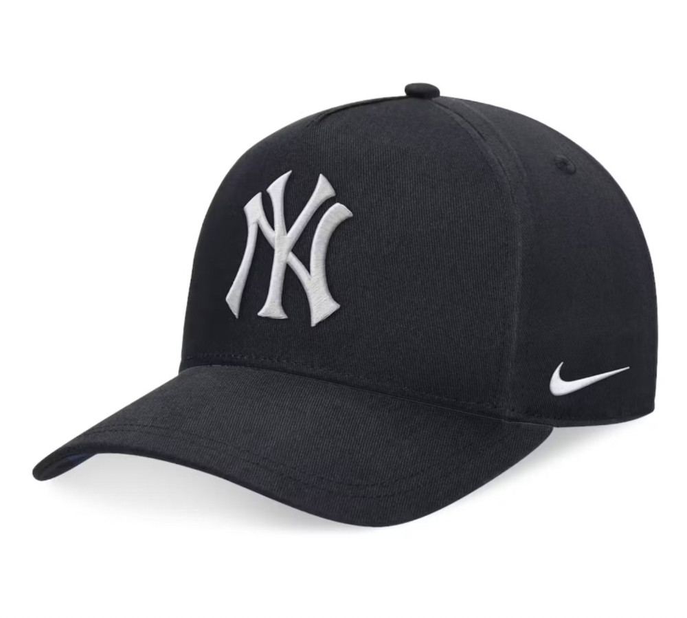 KAWS Nike Club Structured AFRAME New York Yankees Cap Black